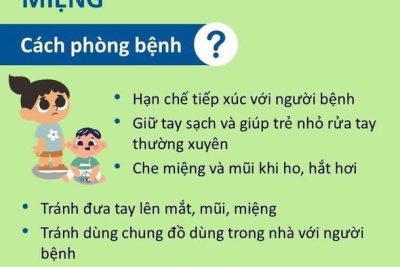 TUYÊN TRUYỀN PHÒNG CHỐNG BỆNH TAY CHÂN MIỆNG Ở TRẺ MẦM NON