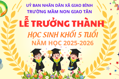 LỄ TRƯỞNG THÀNH CHO HỌC SINH KHỐI 5 TUỔI
