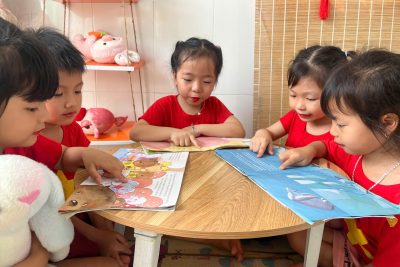 Trường mầm non Giao Tân hưởng ứng ngày sách và văn hóa đọc 21/04/2026.